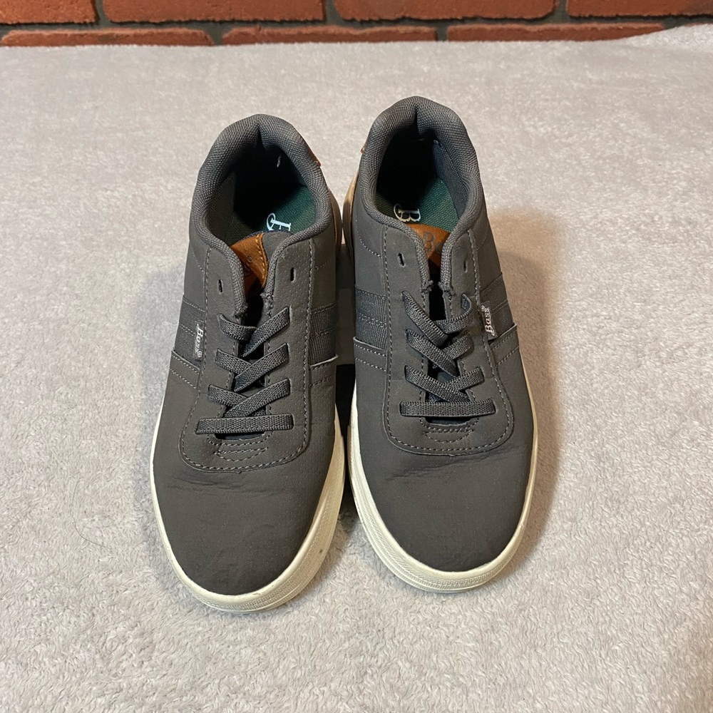 Bass Synthetic Upper Kids Sneakers Gray Brown Size‎ 2